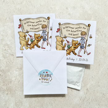 10 X Winnie And Friends Wildflower Seed Packet Party Favours, 5 of 8