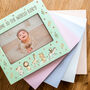 Personalised Safari Animals Pastel Picture Frame New Baby Gift, thumbnail 6 of 7