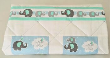 New Baby Blanket With Elephants, Baby Shower Gift, 11 of 12