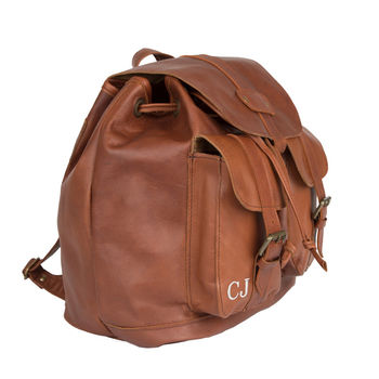 Personalised Leather Nomad Backpack/Rucksack, 4 of 10