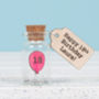 Personalised Letterbox Birthday Keepsake Balloon Bottle, thumbnail 1 of 3
