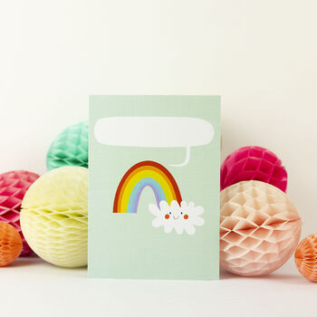 Personalised Rainbow Greetings Card, 2 of 3