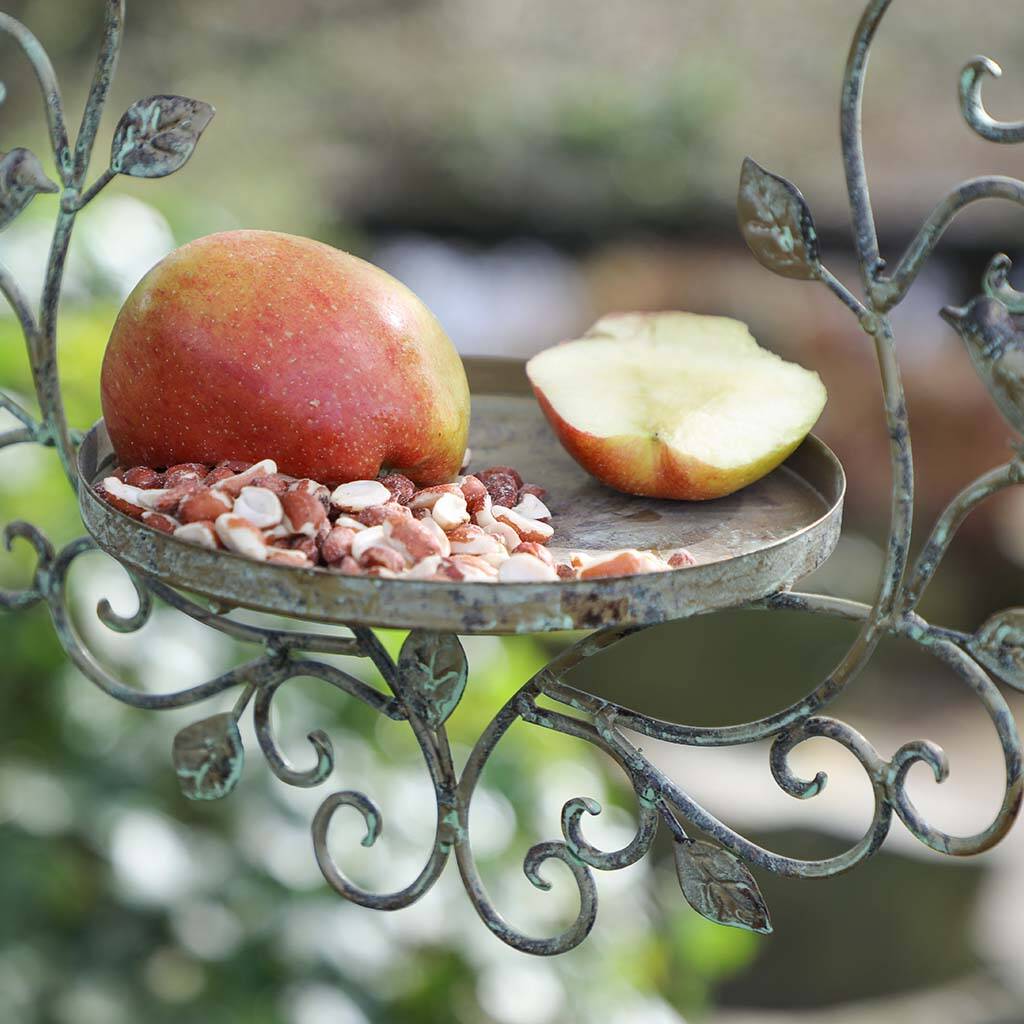 mum's personalised ornate hanging garden bird dish by dibor
