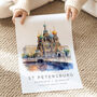 St Petersburg Russia Travel Print, thumbnail 3 of 7