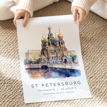 St Petersburg Russia Travel Print, 3 of 7
