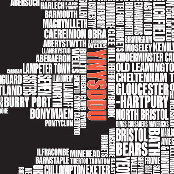 Personalised UK Women's Rugby Union Team Map, 6 of 6