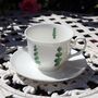 Topiary Hand Decorated Bone China Tea Cup And Saucer, thumbnail 3 of 6