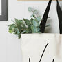 Personalised Script Name Shopping Or Beach Bag, thumbnail 2 of 3