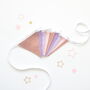 Lilac And Pink Sparkle Bunting, thumbnail 2 of 5
