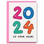 2024 Happy New Year Card Pack, thumbnail 1 of 2