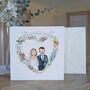 Personalised Wedding Portrait Greeting Card, thumbnail 1 of 3