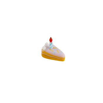 Artisan Glass Birthday Cake And Candle In Gift Box | Collectable | Home Decor, 2 of 3