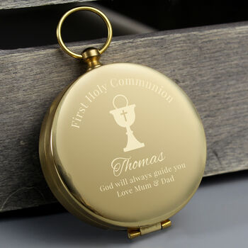 Personalised First Holy Communion Compass, 3 of 5