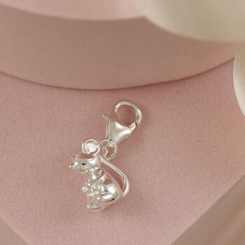 Mouse Solid Sterling Silver Charm, 3 of 10