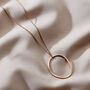 Personalised Fine Organic Hoop Necklace, thumbnail 2 of 6