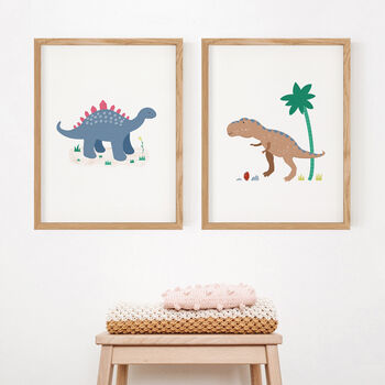Personalised Stegosaurus Children's Print, 3 of 9