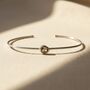 Alexandrite June Birthstone Sterling Silver Bangle, thumbnail 1 of 6