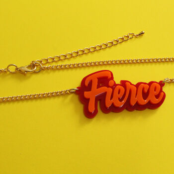 Fierce Acrylic Statement Necklace, 2 of 5