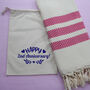 Personalised Soft Cotton Sofa Throw, Christmas Gift For Grandparents, thumbnail 5 of 9