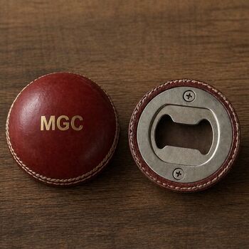 Personalised Cricket Ball Bottle Opener Cricket Gift, 3 of 10
