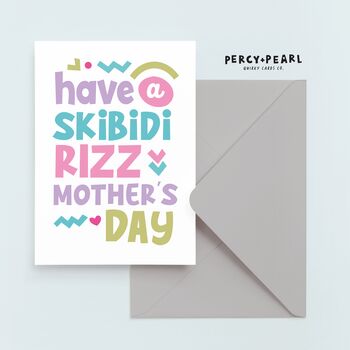 Funy Skibidi Rizz Mother's Day Card, 2 of 5