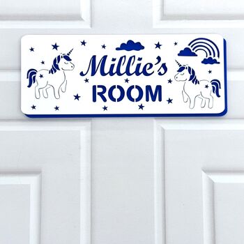 Personalised Unicorn Children's Door Sign, 2 of 12