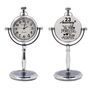 Personalised 23rd Anniversary Silver Colour Desk Clock, thumbnail 1 of 12