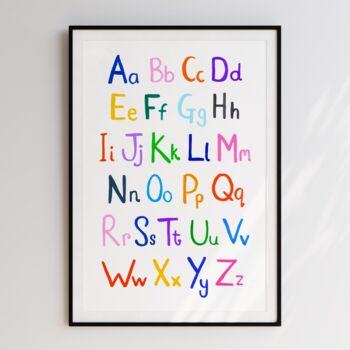 Alphabet Kids Room Print, 3 of 5
