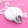 Yes No Maybe Dial Heart Necklace, thumbnail 2 of 3