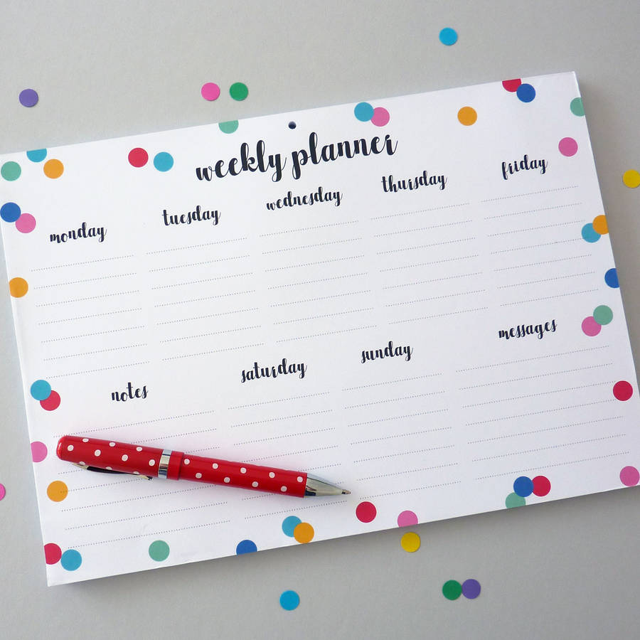 Confetti Spot Weekly Planner, 1 of 6