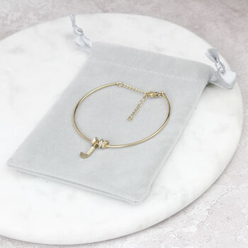 30th Or 40th Birthday A Ring For Every Decade Gold Bangle Bracelet, 11 of 11