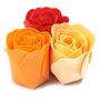 Set Of Nine Soap Flower Box Peach Roses, thumbnail 4 of 5