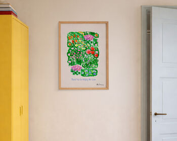 Teacher Thank You Helping Me Grow Art Print, 2 of 6