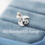 Sterling Silver Dragon Stud Earrings, thumbnail 6 of 11
