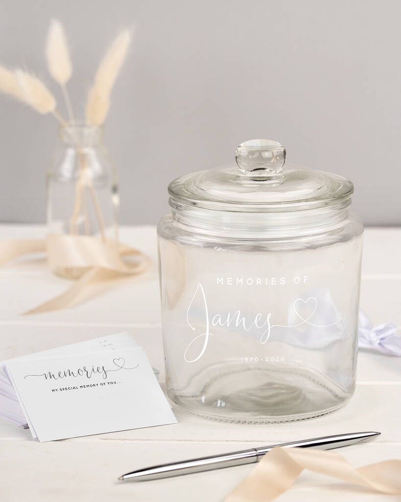 Special Memories Condolence Jar And Cards By Oh So Cherished