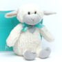 Lamb Soft Toy With Personalised Hand Engraved Heart, thumbnail 1 of 4