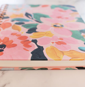 Bloom Blush Notebook/ Personalised Notebook/ Gift, 5 of 9