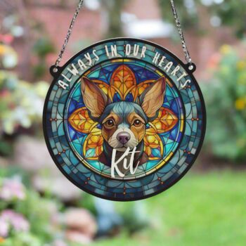 Chihuahua Black Memorial Suncatcher, 6 of 6