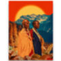 African Greetings Card, Vibrant Gloss Coated, thumbnail 2 of 3
