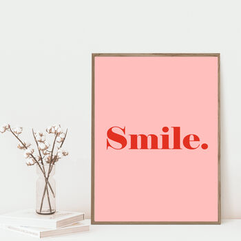 Smile Bold And Colourful Happy Art Print, 6 of 6