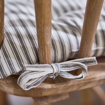 Vintage Striped Tie On Seat Pads, 5 of 5
