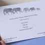 Personalised Elephant Family Change Of Address Card, thumbnail 2 of 7
