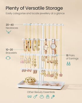 Jewellery Storage Stand With Velvet Tray, 4 of 6