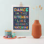 Dance In The Kitchen Art Print, thumbnail 2 of 4