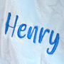 Personalised Fleece Baby Blue Star Blanket, thumbnail 2 of 7