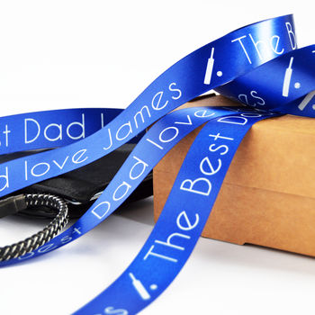 Father's Day 25mm Personalised Printed Ribbon, 2 of 10