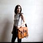 Leather Travel Laptop Briefcase Satchel, thumbnail 7 of 10