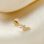 Lightening Cz And 9ct Gold Labret Stud Earring, thumbnail 3 of 6