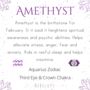 Amethyst Birthstone Hoop Earrings, thumbnail 6 of 10