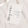 Modern, Black And White Wedding Invitations, thumbnail 1 of 4